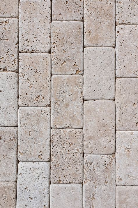 Ivory Travertine, Stone Blocks, Travertine Floors, Floor Texture, Brick Texture, Brick Flooring, Travertine Tile, Old Bricks, Tiles Texture