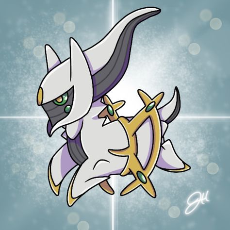 God Pokemon, Arceus Pokemon, Pokemon Arceus, Cute Pokemon Pictures, Chibi Style, Birthday Message, Easy Art, Pokemon Pictures, Color Pencil Drawing