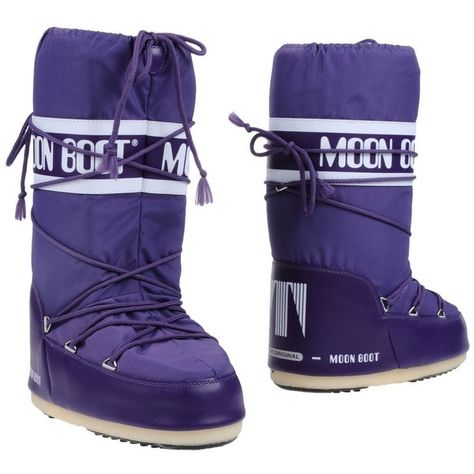 Moon Boot Boots ($58) ❤ liked on Polyvore featuring shoes, boots, purple, purple flat shoes, lace up shoes, purple shoes, lace front boots and round toe boots Purple Flat Shoes, Moon Boots Outfit, Boots Moon, Purple Flats, Round Toe Boots, Purple Moon, Shoes Purple, Moon Boot, Purple Shoes