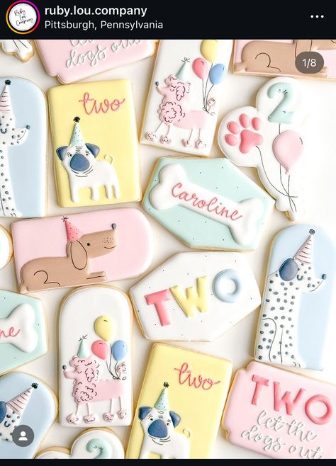 Cat Cakes, Cookies Birthday, 2nd Birthday Boys, Second Birthday Ideas, Birthday Boys, Kid Rooms, Animal Birthday Party, Cookie Party, Cat Cake