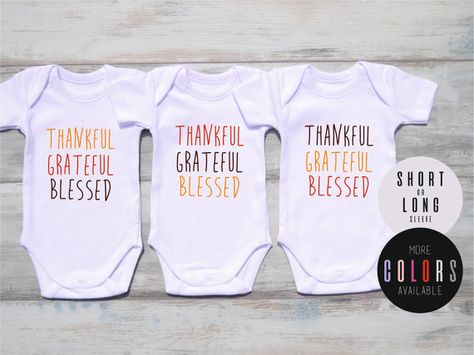 Triplet Clothing Thanksgiving Triplet by GlitterCollections Triplet Outfits, Pray For A Miracle, Triplet Gifts, Triplet Baby Shower, Praying For A Miracle, Triplet Babies, First Thanksgiving, Twin Babies, A Miracle