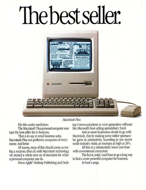 Design, Art & LOVE! Apple Logo Evolution, Apple Advertisement, Apple Ads, Apple Advertising, Minimal Text, Logo Evolution, Apple Ii, Apple Macintosh, Computer History