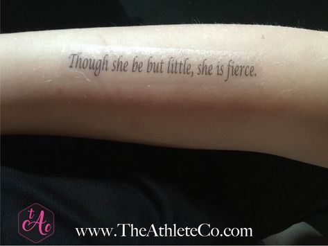 Though She Be But Little, She Is Fierce - Tattoo – The Athlete Company Hydrangea Tattoo, Fierce Tattoo, Tattoo Off, Tattoo Cream, Tattoo Back, Samoan Tattoo, She Is Fierce, Different Tattoos, Celtic Tattoos