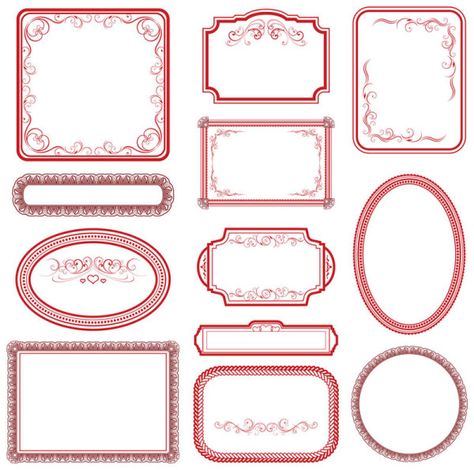 Download Vintage red Frame vector in EPS format. format,red,Vintage Vector Frames & Borders and more resources at freedesignfile.com Vintage Labels Printables Free, Vintage Labels Printables, Etiquette Vintage, Free Vintage Printables, Diy Journal Books, Labels Printables Free, Frame Vector, Scrapbook Stickers Printable, Scrapbook Materials