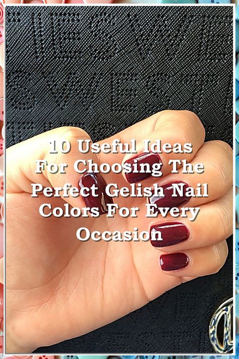 Discover the ultimate guide to selecting the perfect Gelish nail colors for any occasion with our top 10 useful ideas. Whether you're prepping for a wedding, a night out, or just want to elevate your everyday look, our tips will help you choose shades that complement your style and mood. Unleash your creativity and express yourself with stunning Gelish colors that last. Explore our insights and transform your nail game today! Gelish Nails Colors, Gelish Colors, Gelish Nail Colours, Latest Nail Colours, Gelish Colours, Nail Color Trends, Useful Ideas, Gelish Nails, Gel Polish Colors