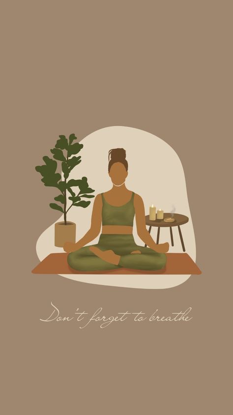 Yoga Images Art, Yoga Aesthetic Inspiration, Yoga Wallpaper, Yoga Background, Zen Wallpaper, Zen Aesthetic, Namaste Art, Yoga Drawing, Yoga Journey