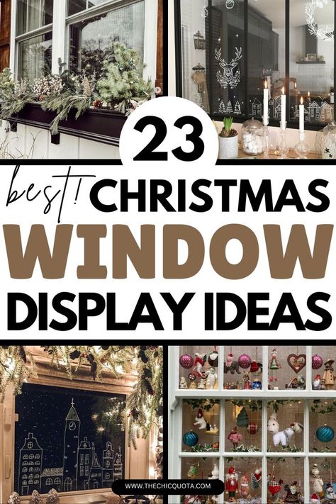 christmas window decorations Christmas Window Display Ideas, Christmas Window Display Home, Elegant Wreaths, Window Display Ideas, Window Wreath, Star Lights, Christmas Window Display, White String Lights, Christmas Window Decorations