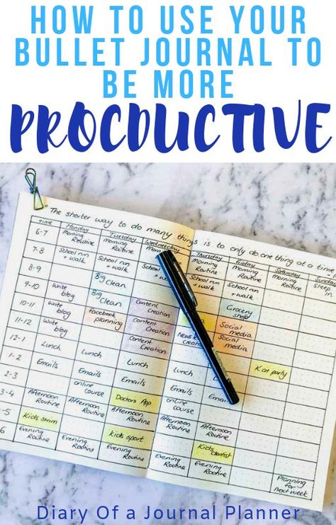 Learn simple tips and tricks to use your time more productively. Learn time management techniques to put in your bullet journal and how that can make you more productive. #timemanagement #bulletjournal #bulletjournaling #productivity #bujo #planner #planneraddict Bujo Beginner, Multimedia Journal, Bujo Productivity, Bullet Journal Calendrier, Productivity Journal, Bullet Journal For Beginners, Bujo Planner, Time Management Techniques, Bullet Journal How To Start A