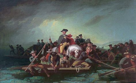 Washington Crossing The Delaware, Crossing The Delaware, Native American Ancestry, Family History Projects, Military Records, Modern Map, History Projects, A4 Poster, December 25