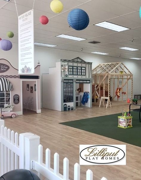 Themed Houses, Play Village, Play Town, Kids Play Centre, Indoor Park, Indoor Playground Design, Indoor Play Places, Kids Indoor Play, Indoor Play Centre