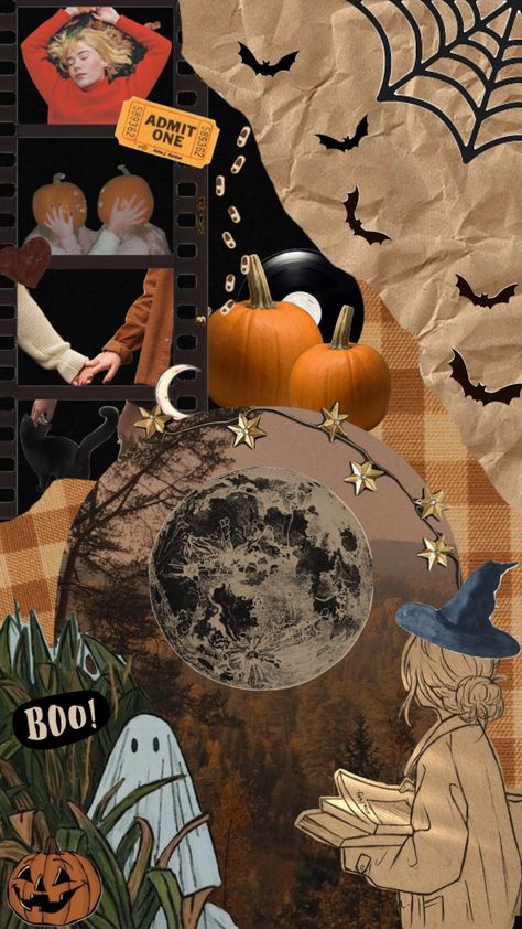 Lesbian Halloween Wallpaper, We Fell In Love In October Aesthetic, We Fell In Love In October, Halloween Wallpapers, Autumn Girl, Halloween Autumn, Fall Background, Halloween Wallpaper Iphone, Autumn Halloween