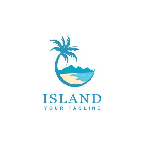 Your Road Map To Designing The Perfect Travel Logo Island Logo Design, California Logo, Marines Logo, Tree Logo Design, Island Logo, Beach Logo, Logo Samples, Beach Icon, Surf Design