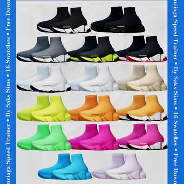 Sims 4 Custom Content Patreon, Sims 4 Beds, Balenciaga Speed Trainers, Sims 4 Male Clothes, Cc Shoes, Sims 4 Cc Shoes, Free Sims 4, Sims 4 Body Mods, Tumblr Sims 4