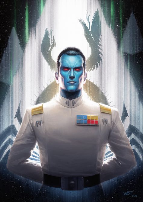 Thrawn by wraithdt Thrawn Book, Thrawn Star Wars, Admiral Thrawn, Grand Admiral Thrawn, Star Wars Painting, Star Wars Celebration, Star Wars Empire, Star Wars Rpg, Star Wars Wallpaper