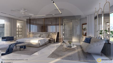 Essentia Environments, Bed Nightstand, Luxury Room Bedroom, Modern Luxury Bedroom, Smart Home Design, Luxury Bedroom Master, Mansion Interior, Dream House Rooms, Luxury Homes Interior