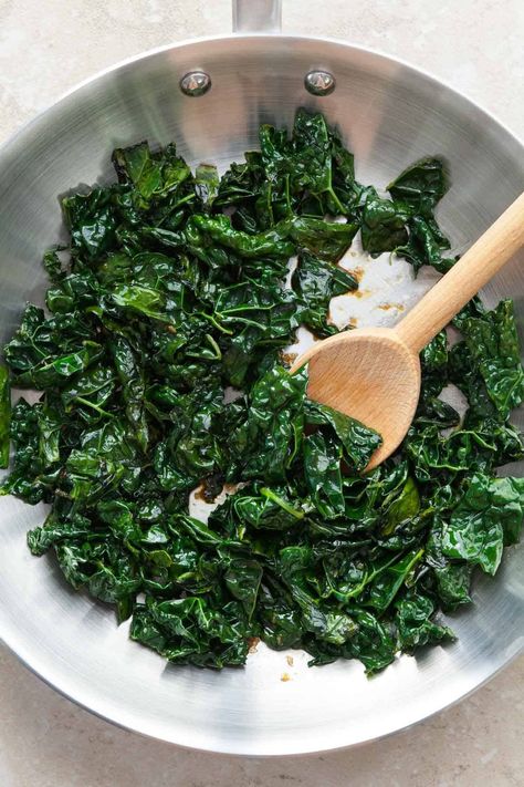 Discover the deliciousness of sautéed kale with this easy sesame kale recipe. Perfect as a healthy side, this flavorful dish only takes minutes to make! Russian Kale Recipes, Sauteed Kale Recipes, Kale Recipes Sauteed, Sesame Kale, Sautéed Kale, Kale Recipe, Sauteed Kale, Baby Kale, Kale Recipes