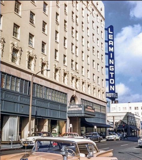 Downtown Oakland 1958 Leamington Hotel 1814 Franklin Street Downtown Oakland, Ww2 Posters, Vision Quest, California History, Oakland California, East Bay, Bay Area, California, Hotel