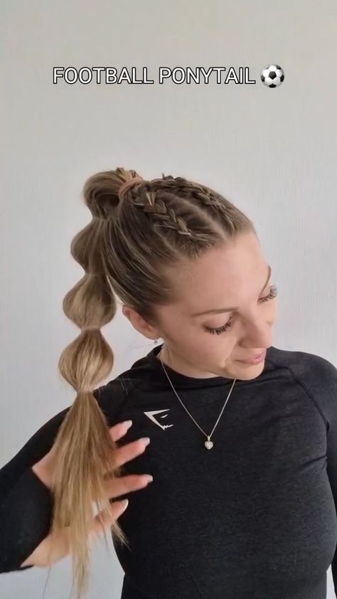 Sports hairstyle 💖 | hairstyle, sport | Sports hairstyle 💖 | By MetDaan Hairstyles Girls Athletic Hairstyles, Track Hair, Football Hairstyles, Cute Volleyball Hairstyles, Football Hair, Soccer Hairstyles, Track Hairstyles, Soccer Hair, Texas Hair