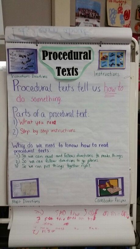 Procedural texts anchor chart Chart Ideas For Kindergarten, Procedural Writing Anchor Chart, Tales Of A 4th Grade Nothing, Transitional Phrases, Procedural Text, Expository Text, Ideas For Kindergarten, Kindergarten Anchor Charts, Procedural Writing