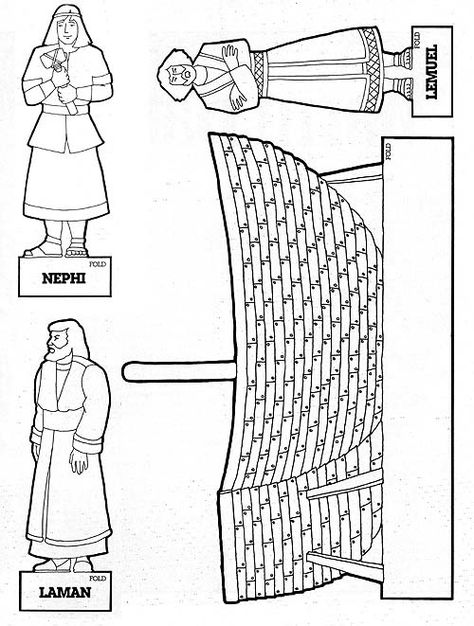 Lesson 44 we can all help at church  Nephi building the boat is one of the stories in the lesson....make a set for each child have them retell the story after you tell it.... Sunbeam Lessons, Book Of Mormon Stories, Flannel Board Stories, Primary Chorister, Fhe Lessons, Lds Living, Make A Boat, Primary Lessons, Primary Teaching