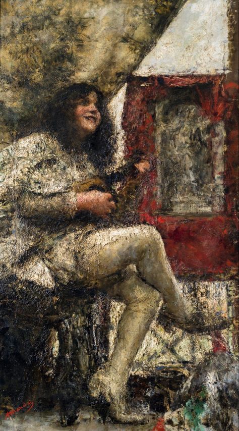 Antonio Mancini, 1915 Antonio Mancini, Venice Biennale, Figurative Art, Fine Arts, Portrait Painting, Art Inspo, Venice, Cool Art, Painter