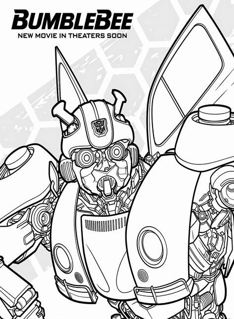 Bumblebee Movie Transformers Coloring, Bumblebee Movie, Transformers Coloring Pages, Kindergarten Coloring, Kindergarten Coloring Pages, Coloring Pages Printable, Page Ideas, Colorful Pictures, Bumble Bee