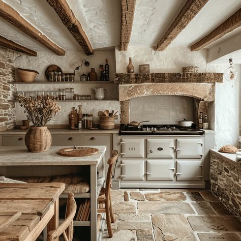 Crafting The Perfect English Countryside Kitchen English Farmhouse Interiors, Cedar Farmhouse, Evergreen Kitchen, Rustic Farmhouse Style Kitchen, English Cottage Kitchens, Rustic Country Cottage, Countryside Kitchen, Unfitted Kitchen, Rustic Kitchen Ideas