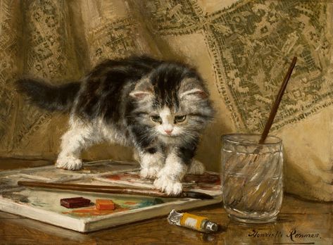 HENRIETTE RONNER-KNIP | THE YOUNG ARTIST | European Art: Paintings & Sculpture2020 | Sotheby's Koloman Moser, Francisco Goya, Jig Saw, Pierre Auguste Renoir, A4 Poster, Art Antique, European Art, Arte Animal, Vintage Cat