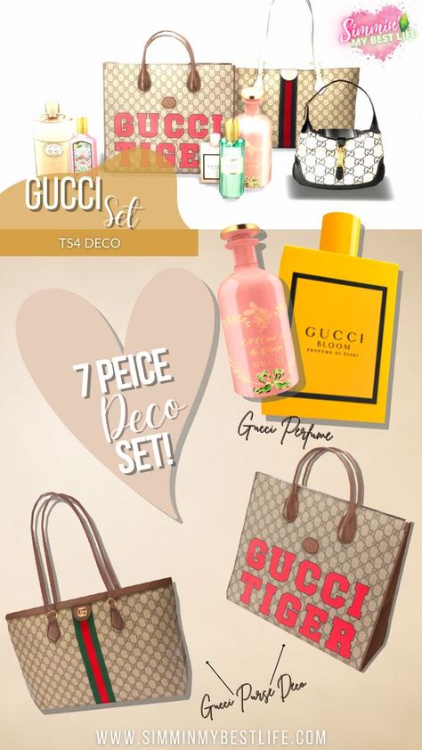 Sims 4 Bags Cc, Clutter Cc Sims 4, Sims 4 Gucci, Sims Love, Gucci Perfume, Sims 4 Clutter, Sims 4 Cc Shoes, Free Sims 4, Sims 4 Cc Makeup