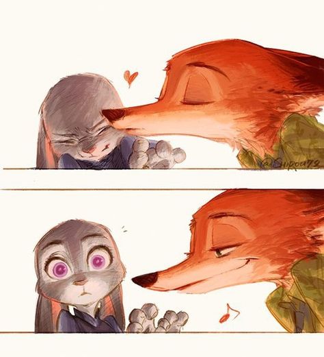 Zootopia Anime, Didney Worl, Zootopia Fanart, Zootopia Nick And Judy, Zootopia Comic, Zootopia Art, Anime W, Alternative Disney, Nick And Judy