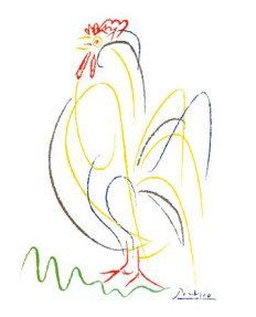 Picasso Rooster Picasso Rooster, Pablo Picasso Drawings, Picasso Sketches, Picasso Drawing, Pablo Picasso Art, Art Picasso, Rooster Art, Picasso Paintings, Picasso Art