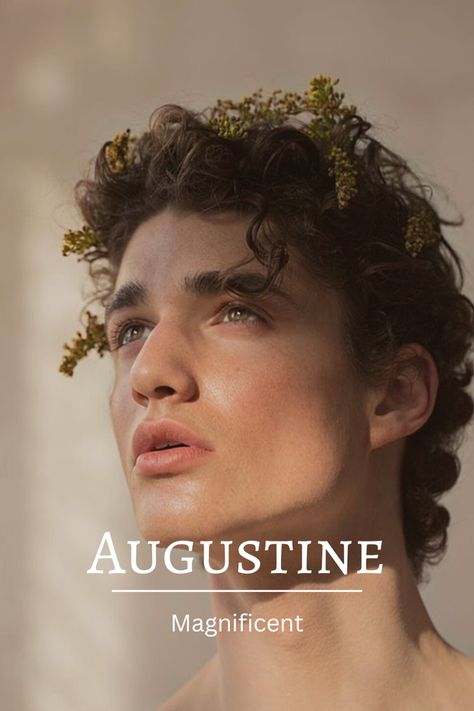 Augustine Name Meaning, Medieval Boy Names, Nancy Benoit, Fantasy Male Names, Kingdom Names, Names Male, Old Fashioned Names, Mystical Names, Writing Aesthetic