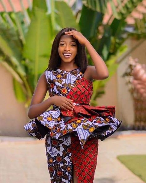 27 Gorgeous Ankara Styles For Stylish Women - Olubunmi Mabel Ankara Clothes, Ankara Skirt And Blouse Styles, Ankara Skirt And Blouse, Ankara Dress Styles, Short African Dresses, African Fashion Skirts, Latest Ankara, Ankara Fashion, Ankara Gown Styles