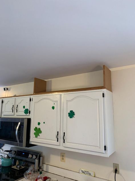 Build Boxes Above Kitchen Cabinets, Modern Above Cabinet Decor, Cubbies Above Kitchen Cabinets, Above Cabinet Storage, Storage Above Kitchen Cabinets, Kitchen Cabinets Lighting, Above Kitchen Cabinets Ideas, Decorating Above Kitchen Cabinets Ideas, Kitchen Cabinet Storage Solutions