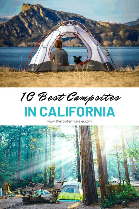 10 Best Campsites In California - The Top Ten Traveler Camping California, Southern California Camping, California With Kids, Camping Road Trip, Lakes In California, Channel Islands National Park, California Camping, Best Campgrounds, Cool Tents