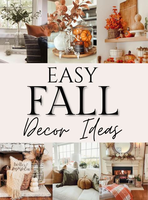 11 Easy Fall Decor Ideas to Make Your Home Feel Cozy This Season - Lauren Erro Ideas For Baskets Decorating, Fireplace Basket Decor, Black Lantern Decor, Fireplace Baskets, Excited For Fall, Kitchen Centerpiece, Nook Decor, Fall Fireplace, Easy Fall Decor