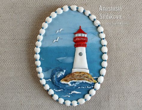 Lighthouse Cake, Royal Icing Cake, Beach Cookies, Ocean Cakes, Beach Cakes, Summer Cookies, Sugar Cookie Designs, Pretty Cookies, Fancy Cookies