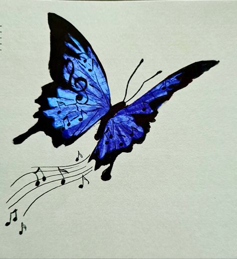 Found in Daintree Australia, the ones that give off music notes are especially rare Butterfly Flower Music Tattoo, Butterfly Musical Notes Tattoo, Butterfly Tattoo With Music Notes, Music Notes Art Design, Butterfly Music Tattoo, Music Butterfly Tattoo, Butterfly With Music Notes, Music Note Butterfly, Dj Wallpaper