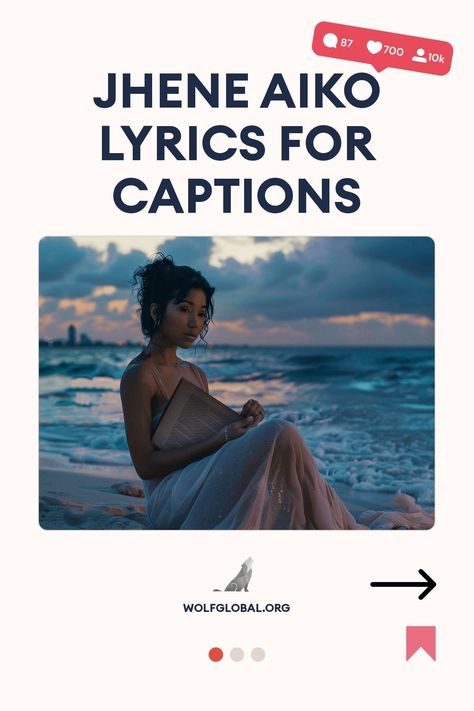 Promotional graphic featuring woman sitting on beach for Jhene Aiko lyrics captions.
Graphic checklist of inspirational phrases related to personal well-being and inner peace.
An advertisement featuring a woman using a laptop surrounded by social media icons, promoting an Instagram engagement service. Jhene Aiko Captions, Jhene Aiko Lyrics Captions, Jhene Aiko Captions For Instagram, Jhene Aiko Quotes Lyrics, Lyrics For Captions, Jhene Aiko Lyrics, Lyrics Captions, Instagram Caption Lyrics, Caption Lyrics