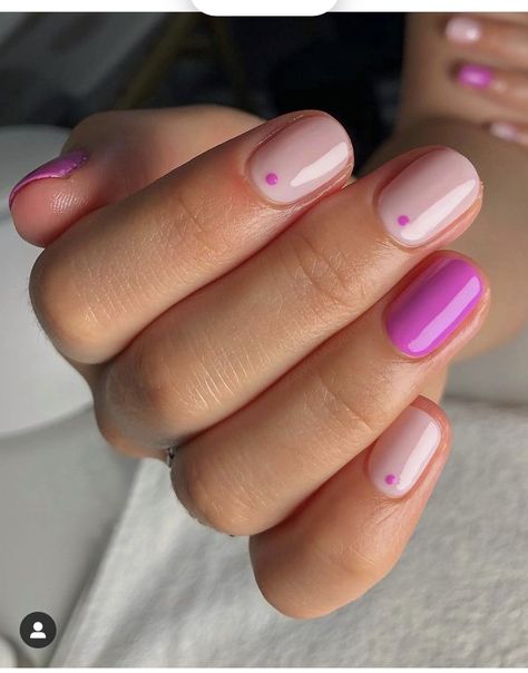 Purple Nail Art, Simple Gel Nails, Purple Nail, Minimal Nails, Her Nails, Cute Gel Nails, Orange Nails, Minimalist Nails, Dream Nails