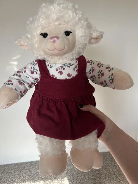 Build A Bear Lamb, Build A Bear Outfits, Cute Squishies, Teddy Bear Clothes, Kawaii Plushies, In Sign, Little Brother, Cute Stuffed Animals, Build A Bear