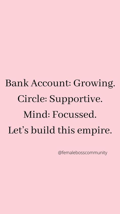 Empire Quotes, Gain Motivation, Money Quotes Motivational, Quotes Workout, Rich Quotes, Female Boss, Wealth Quotes, Financial Motivation, Circle Quotes