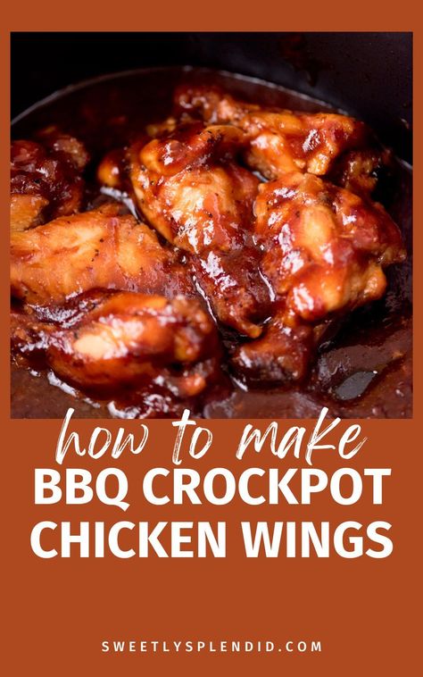 Learn how to make crockpot chicken wings for dinner! They're sweet, juicy, and full of Texas BBQ goodness, perfect for an easy meal at home. Chicken Wings For Dinner, Chicken Wings Dinner, Slow Cooker Barbeque Chicken, Bbq Crockpot Chicken, Asian Crockpot Chicken, Crockpot Chicken Wings, Wings For Dinner, Wings Recipe Crockpot, Wings Dinner