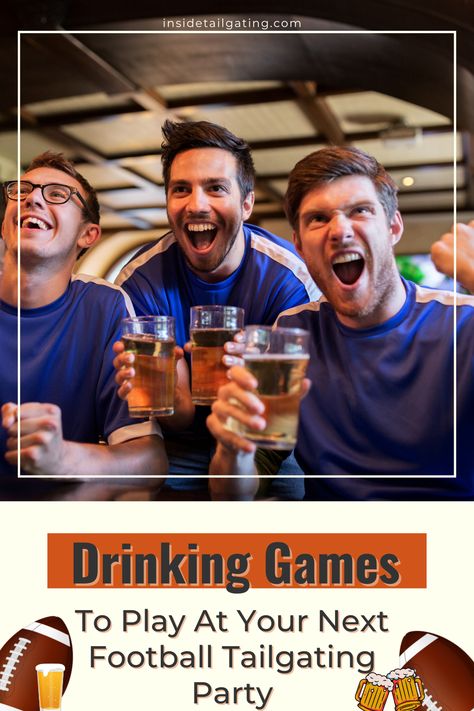 When it comes to football tailgate party ideas, nothing beats tailgating games. The most popular games have to be drinking games. From beer pong to sink the biz, everyone loves a good football tailgate drinking game. However, rather than playing the same old games, why not mix it up this year? There are a ton of fun drinking games that will help your tailgating team get their buzz on. Here are some different drinking games to consider playing at your next tailgate. Tailgate Party Ideas, Tailgating Games, Tailgate Drinks, Football Tailgate Party, Tailgate Games, Fun Drinking Games, Football Tailgate, Michigan Football, Challenging Games