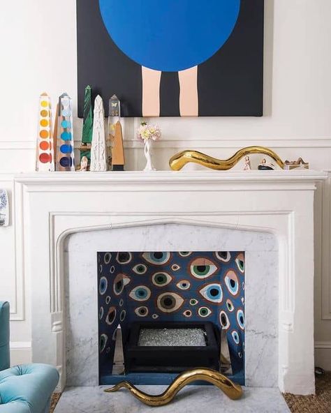 Jonathan Adler Bedroom, Contemporary Fireplace, Design A Space, Jonathan Adler, Beautiful Mess, Fireplace Design, Mid Century Modern Furniture, Painted Furniture, Decorating Your Home