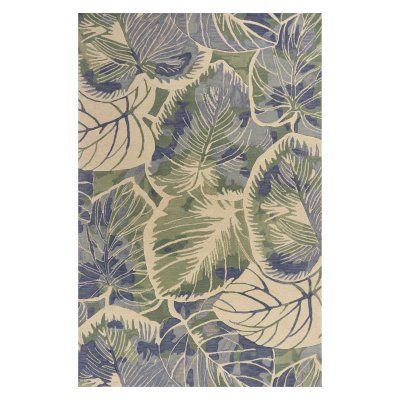 KAS Rugs Sparta 3105 Silhoutte Area Rug - SPA310526X10RU Green Silhouette, Tropical Rugs, Kas Rugs, Leaf Images, Green Area Rug, Tropical Design, Textile Pattern, Luxury Rug, Green Area Rugs