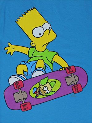 Bart on skateboard Skateboarder, Long Train, The Simpsons, Dusty Rose, Bart Simpson, Skateboard, The Dress, Train, Wedding Dress