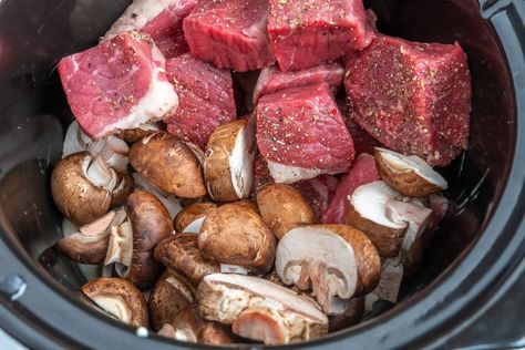 Joanna Gaines Loves This Recipe for "Sunday Supper" Beef Tips Beef Tips Slow Cooker, Slow Cooker Beef Tips, Beef Tips Recipe, Joanna Gaines Recipes, Beef Tip Recipes, Beef Tips, Crockpot Beef, Crockpot Dishes, Beef Recipes Easy