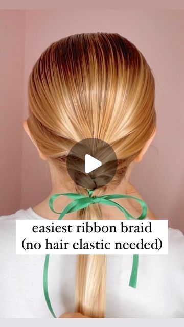 Audrey McClelland on Instagram: "EASY RIBBON BRAID 🎀 This is a super easy braid to do and there’s no hair elastic needed! It’s cute and just a great one for any occasion!
.
✨ Let me know in the comments if I can share the hair ribbon that we use! I found an incredible deal for 18 rolls that is under $9! It’s all we use! 🎀
.
#hairdo #braidideas #braidinspo #braidinspiration #braid #simplehairstyles #simplehair #simplehairstyle #easyhairstyles #easyhairstyle #easyhairstylesforgirls #cutehairstyles #cutehair #hairvideo #hairideas #hairinspo #hairinspiration #hairvideos #hairidea #schoolhairstyles #schoolhair #hairstyles #hair #hairstyle #hairtutorial #hairtutorials" Ribbon Braids, Braid Inspiration, Hair Elastic, Ribbon Hairstyle, Hair Ribbon, Easy Braids, Hair Elastics, Hairstyles For School, Hair Videos