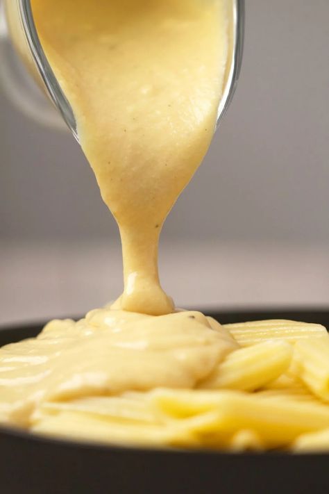 Simple and fabulously cheesy vegan cheese sauce. Ideal for lasagnas, pastas, vegan mac and cheese or anywhere you would usually use a cheese sauce. Nut free. #vegan #dairyfree | lovingitvegan.com Vegan Cheese Sauce Nut Free, Vegan Cheese Sauce Recipe, Best Vegan Cheese, Vegan Cheddar Cheese, Vegan Cheese Recipes, Vegan Cheese Sauce, Cheese Sauce Recipe, Vegan Cheddar, Plant Based Diet Recipes